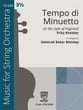 Tempo di Minuetto Orchestra sheet music cover